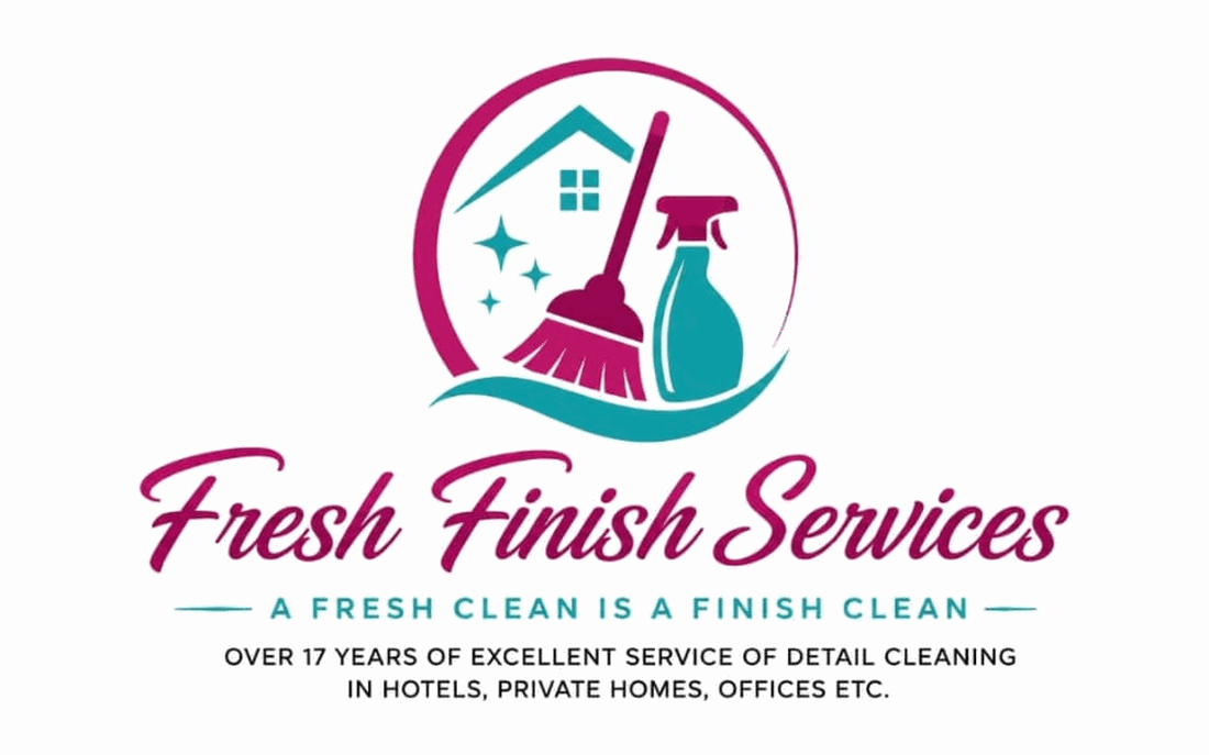Fresh Finish Services logo — over 17 years of excellent service of detail cleaning in hotels, private homes, offices etc.